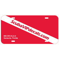 License Plates - Great Promo Item for Dive Shops
